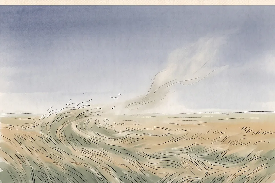 Гексаграмма 44 Гоу · Перечение — иллюстрация Книги Перемен